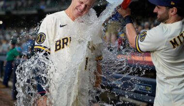 Brewers beat former ace Freddy Peralta and Mets 8-3 to achieve best record in MLB through 100 games
