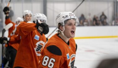 Flyers development camp: How did Maksim Sokolovskii, Porter Martone and Oliver Bonk look?