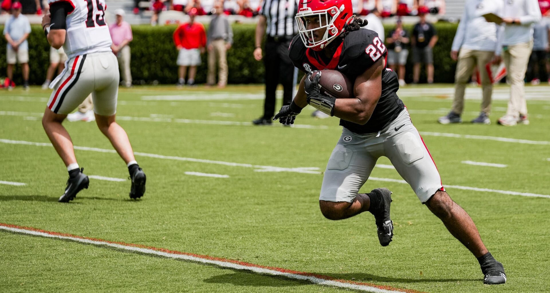 Georgia running back Dante Dowdell injury ‘serious enough’ for multiple hospitals