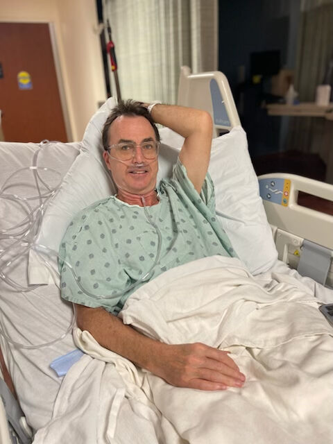 peterson in hospital bed