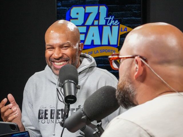 Derek Fisher Takes the Mic in L.A.
