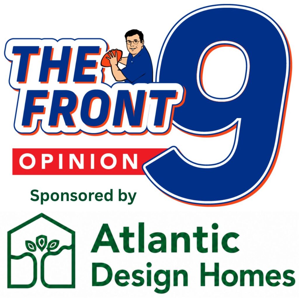 The Front 9 sponsored by Atlantic Design logo