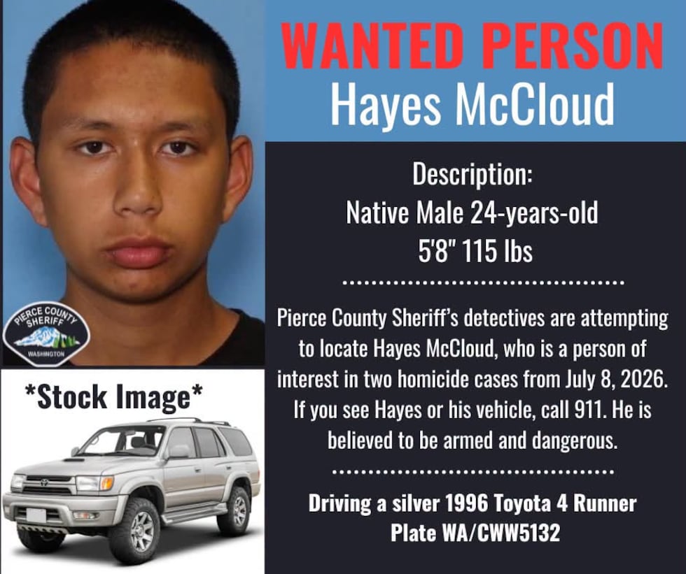 Wanted poster for Hayes McCloud