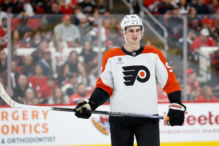 Porter Martone gained valuable playoff experience for the Flyers in 2026.