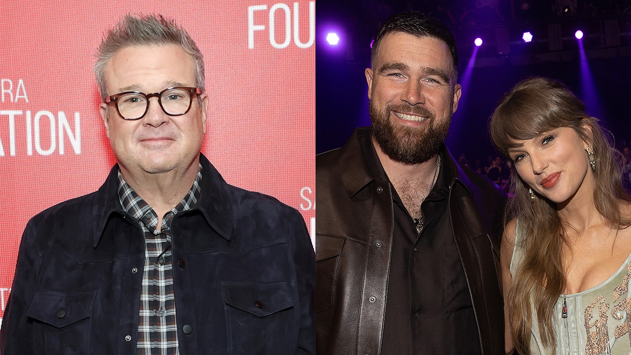 Eric Stonestreet and Taylor Swift and Travis Kelce
