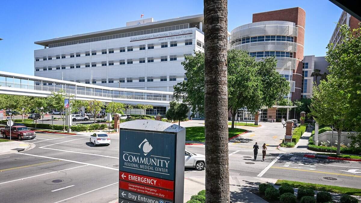 The Community Regional Medical Center campus of buildings is photographed in downtown Fresno on Friday, April 3, 2026.