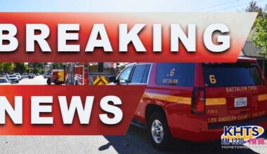Breaking news slider with Battalion 6 vehicle parked on a residential street