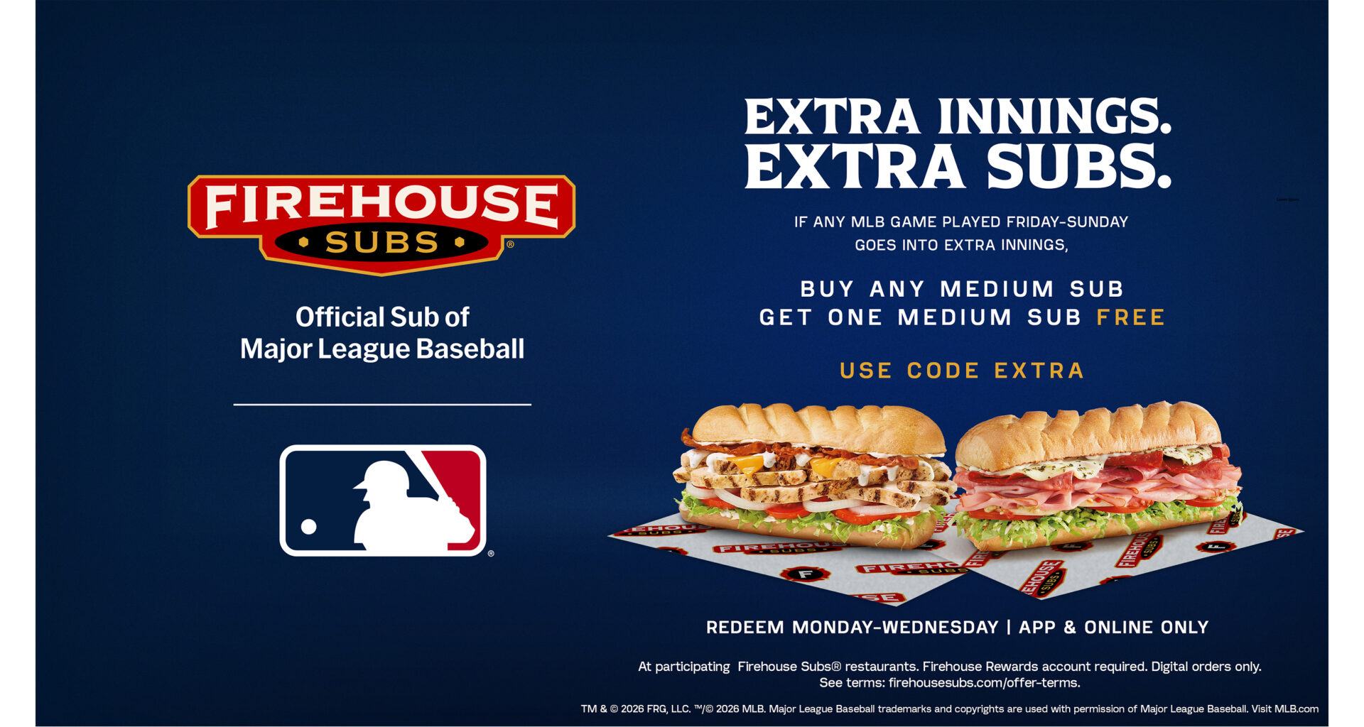 Firehouse Subs® Named 'Official Sub' of Major League Baseball®