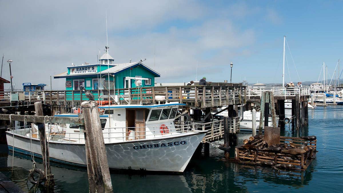 Fisherman Wharf scene in Monterey, California
