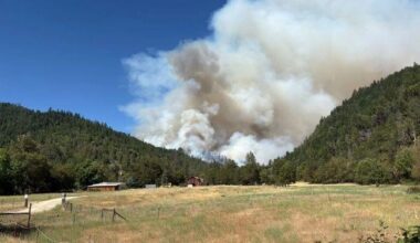 UPDATE: East Evans Creek Road Fire up to 1,550 acres; crews set out for overnight work
