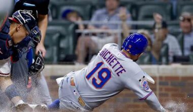 Bo Bichette held out of Mets' lineup for second straight game with leg soreness