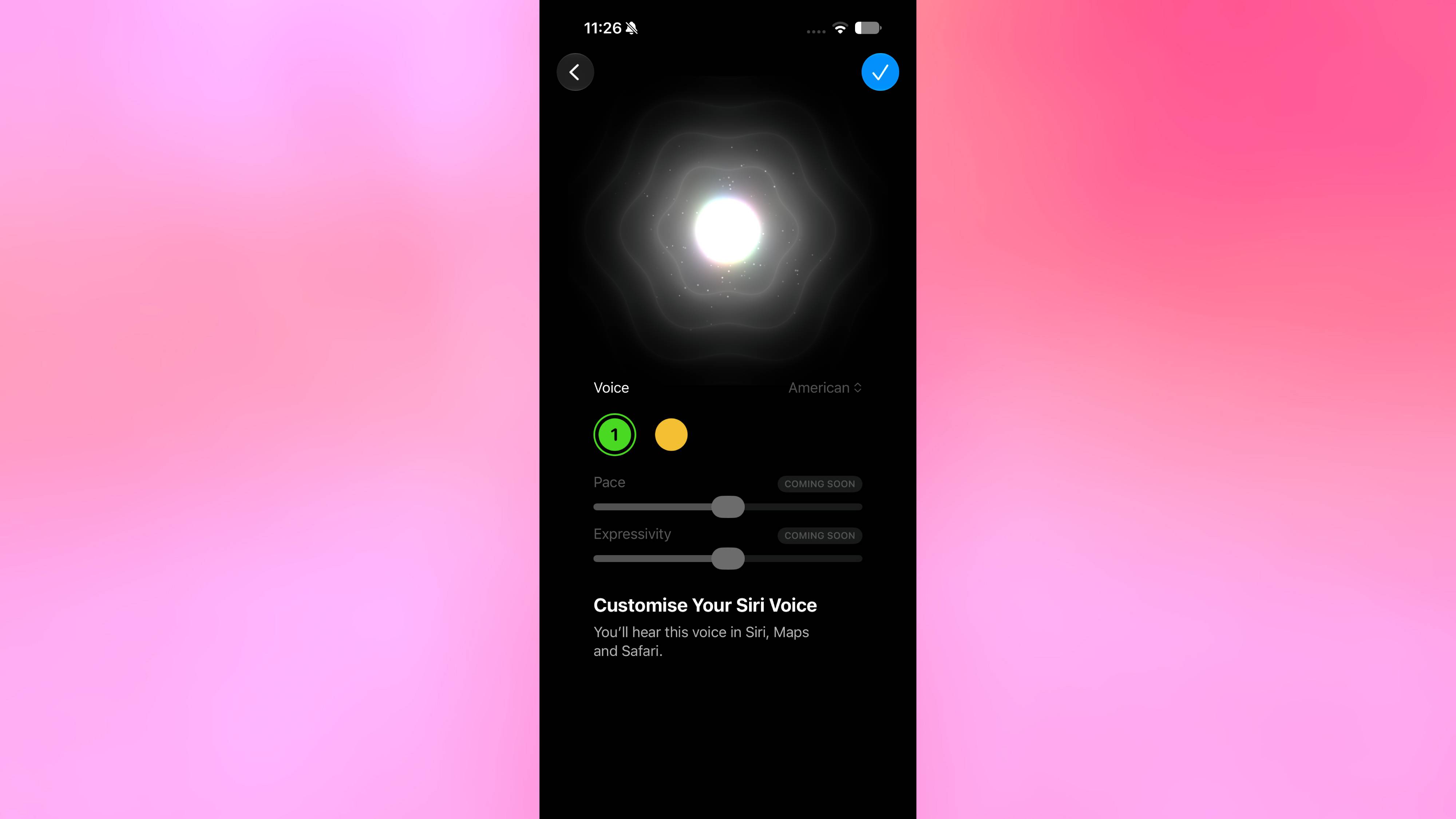 Customize your Siri voice