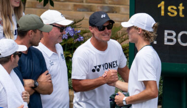 'He's in my corner': Cruz Hewitt's support from dad Lleyton - Wimbledon