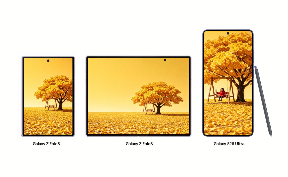 Galaxy Z Fold 8 renders 2
