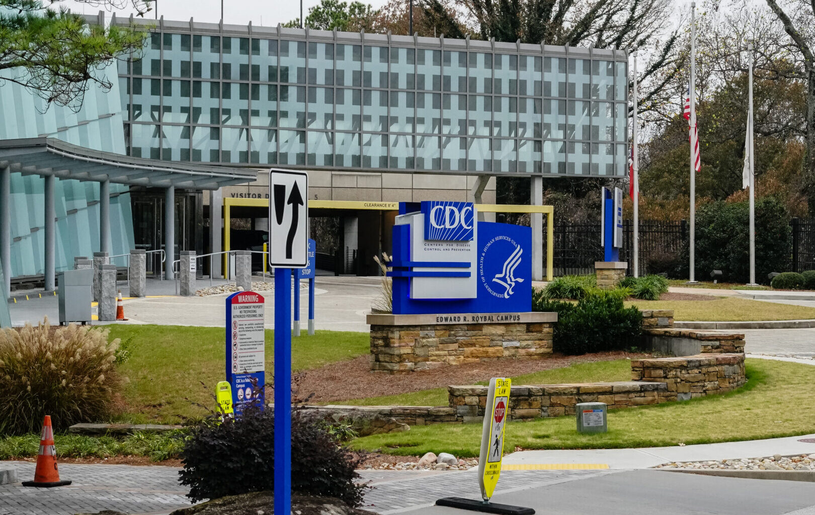 The Centers of Disease Control and Prevention headquarters in Atlanta. The Office of Management and Budget late last week told the CDC that it will not renew $46 million in funding for the 96 community-based organizations to provide HIV testing, linkage to care, referrals for pre- and post-exposure drug treatment and outbreak response.