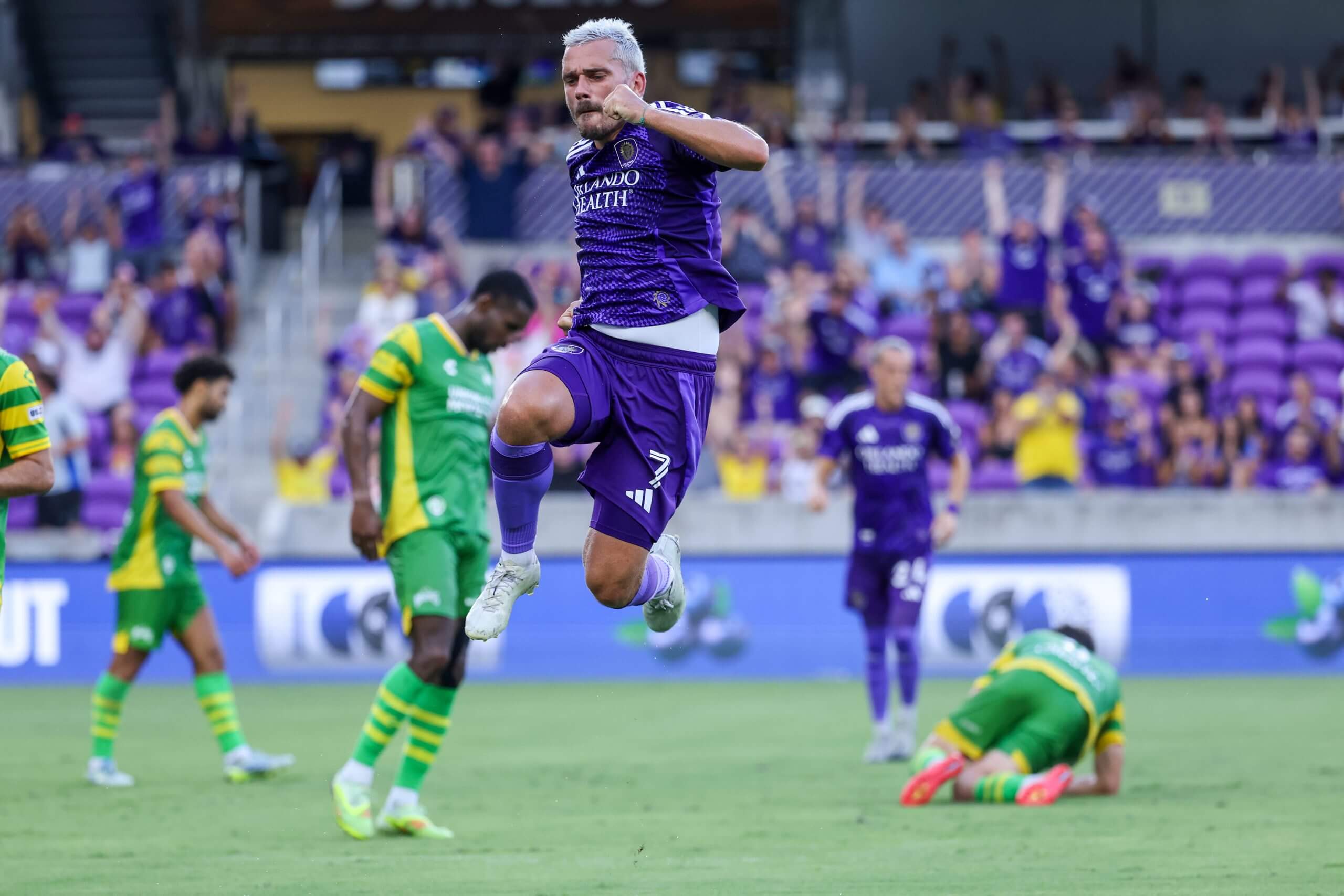 Antoine Griezmann scores in a friendly for Orlando City