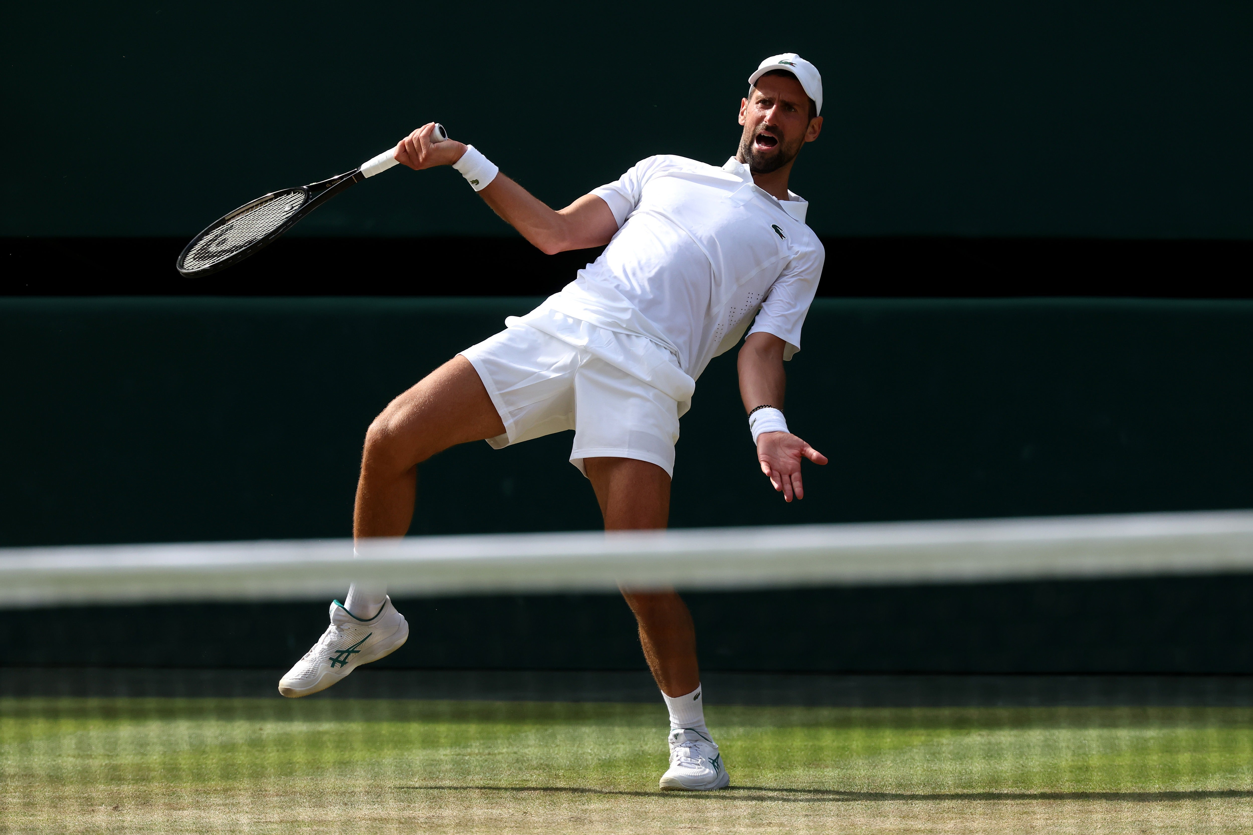 Djokovic was unhappy with hs performance in the fourth round and took no satisfaction from passing Roger Federer’s men’s singles record