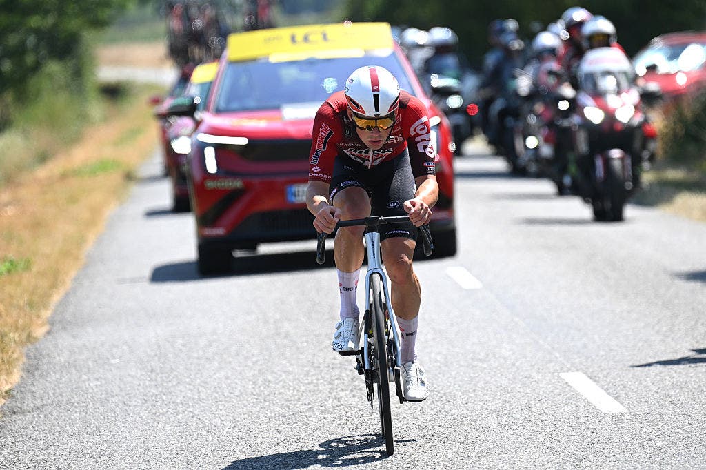 Veistroffer had a long, lonely day at the front of the Tour de France on stage 5 into Pau.