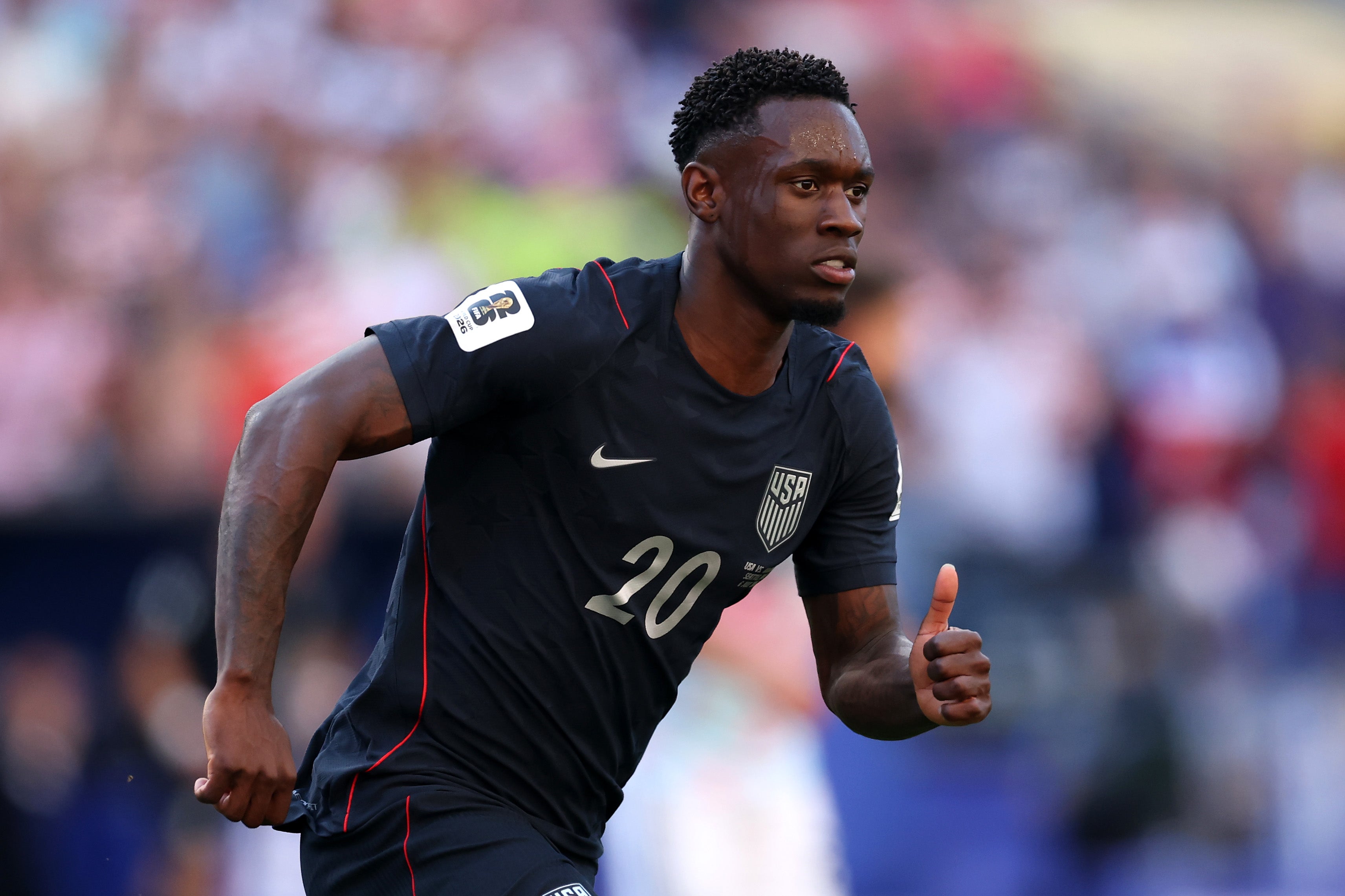 Folarin Balogun himself acknowledged Trump’s ‘unique’ intervention was controversial. ‘I could almost see within my team-mates a bit of nerves,’ he said