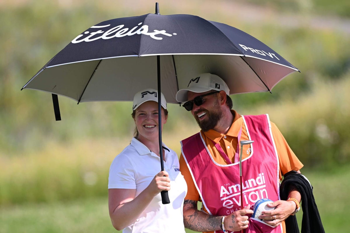 How LPGA stars are handling France’s heat wave: umbrellas, ice cream and, yes, Evian