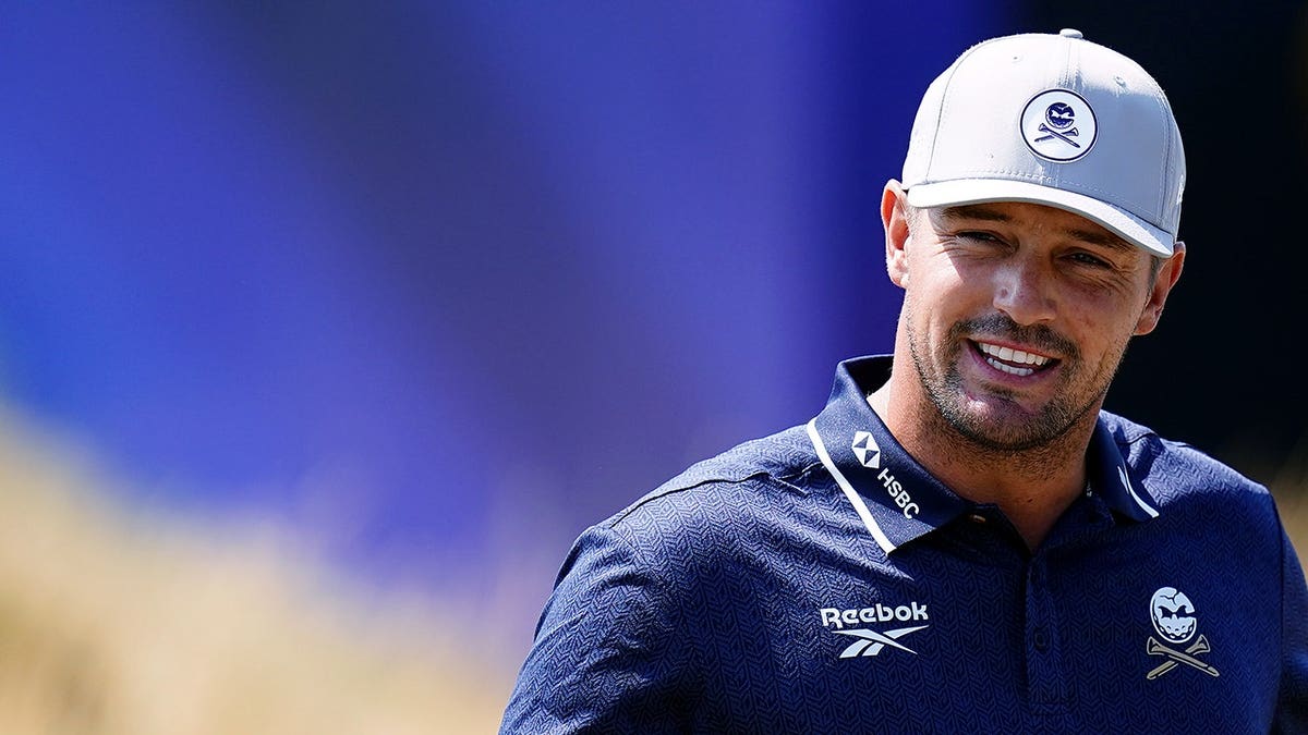 Bryson DeChambeau stands on the course at Royal Birkdale.