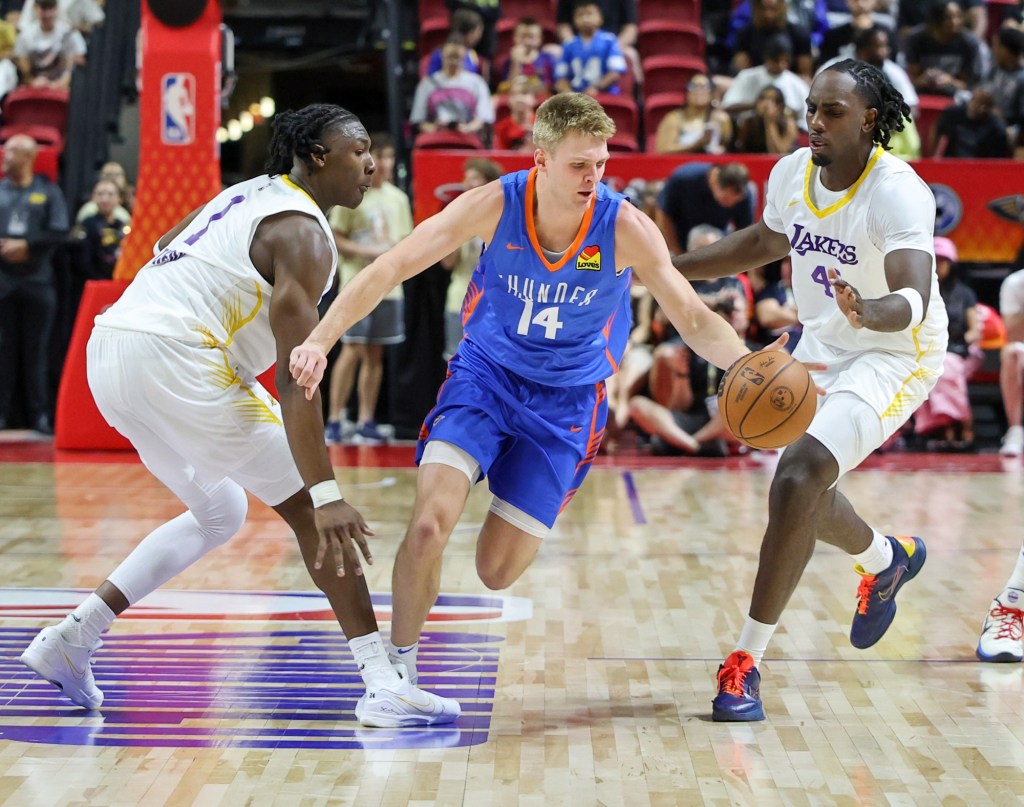 Adou Thiero finds balance on court, Lakers win 2nd straight in NBA Summer League – Orange County Register