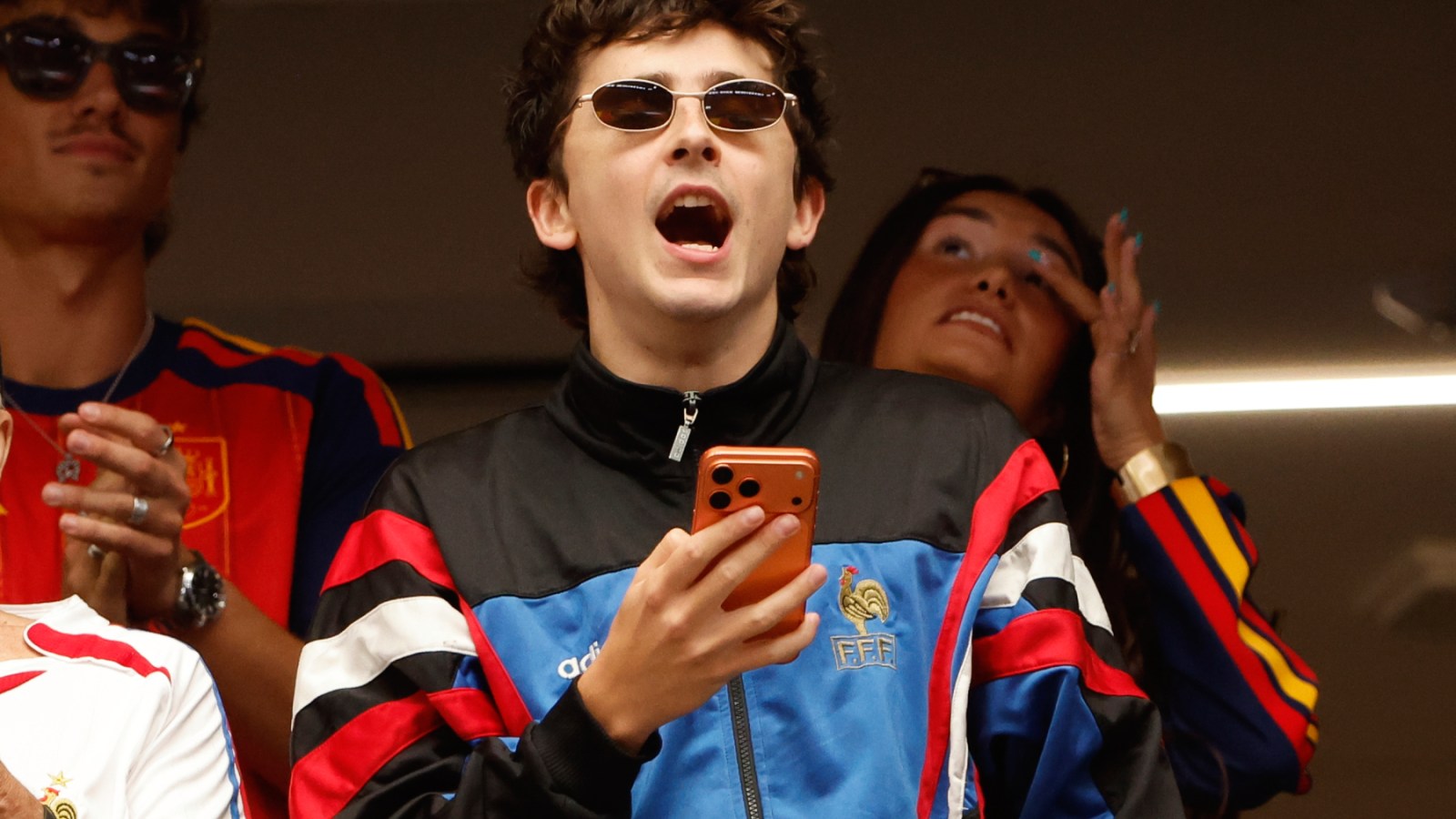 Timothée Chalamet Meets Dallas Cowboys Cheerleaders at World Cup