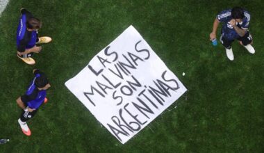 Argentina risks FIFA punishment for Falkland Islands flag during England win celebrations