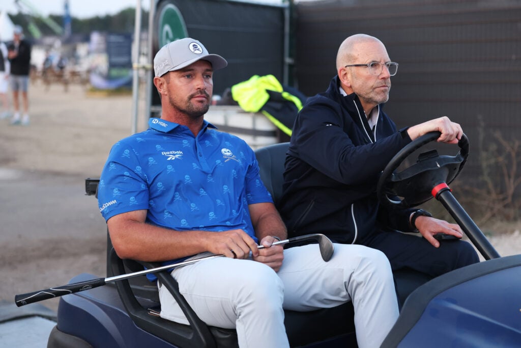 Bryson DeChambeau is driven after his second round at The Open Championship