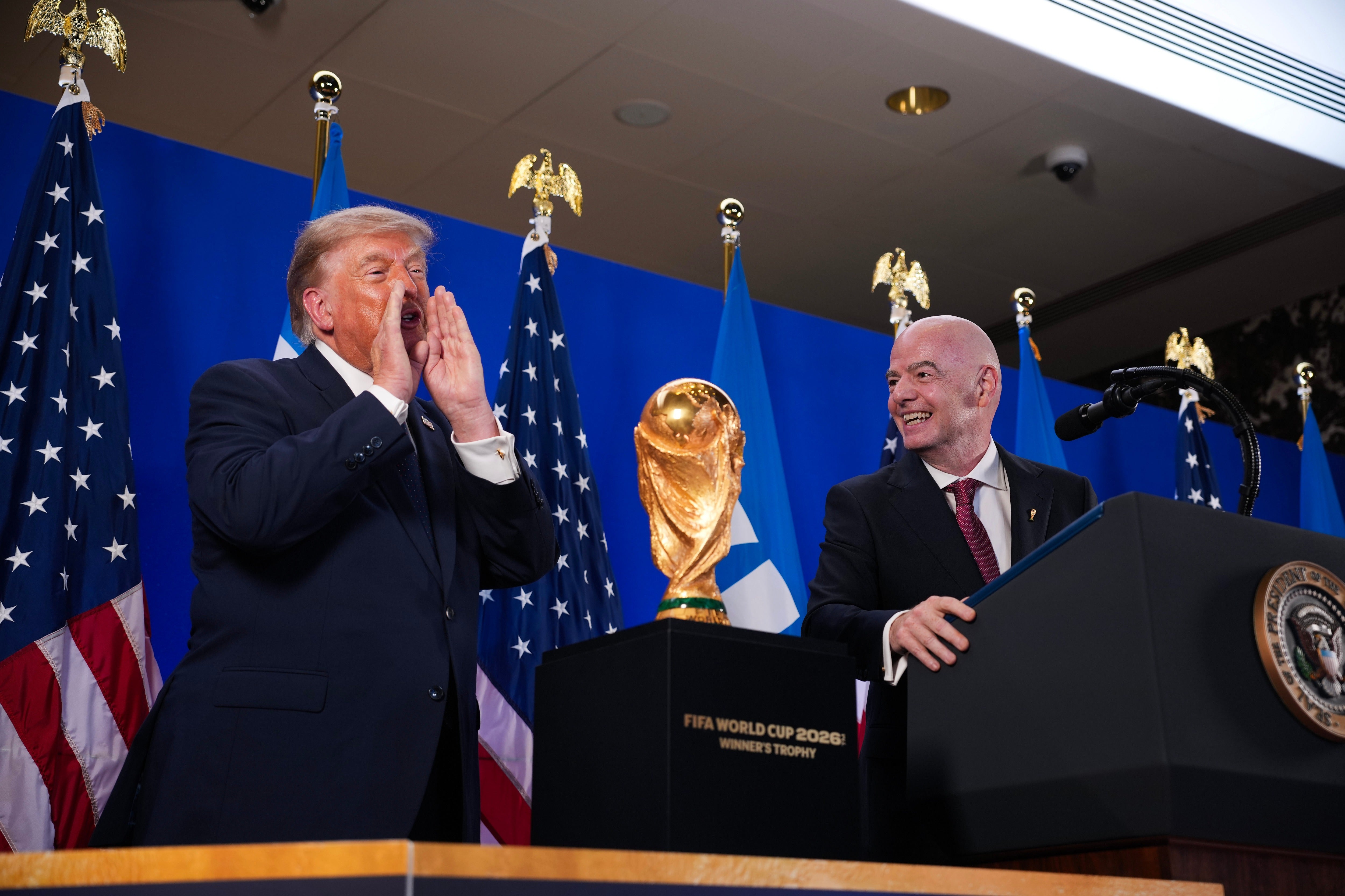 On Friday, President Donald Trump boasted about pressuring FIFA President Gianni Infantino over a US soccer player's red card suspension.
