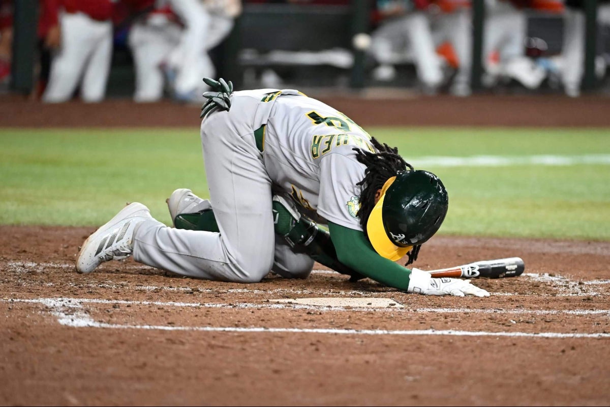 Joshua Kuroda-Grauer, A’s hottest hitter, undergoes emergency surgery for ruptured testicle
