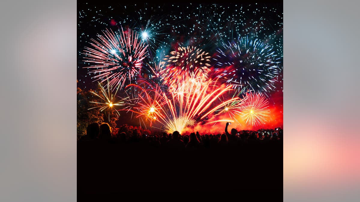 Fireworks on the 4th of July.