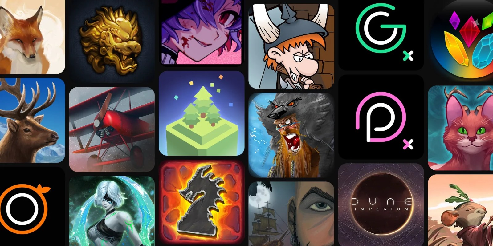 A collage of images of various characters