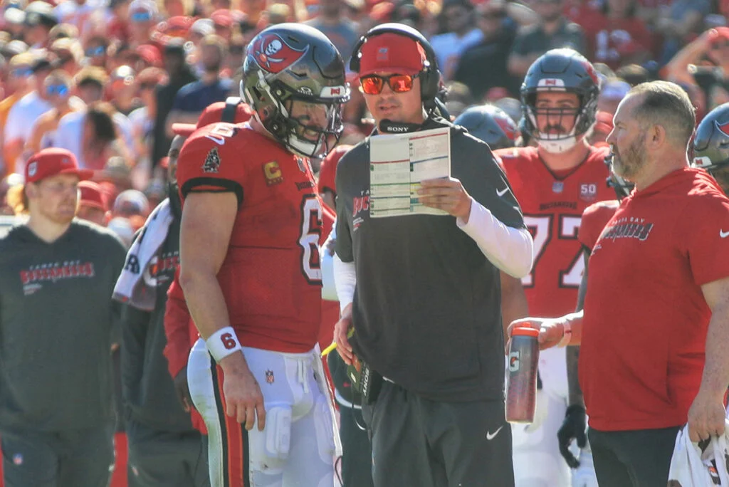 Sr'S Fab 5: Where Each Bucs Offensive Player Must Improve In Camp 3 Bucs Qb Baker Mayfield And Oc Josh Grizzard