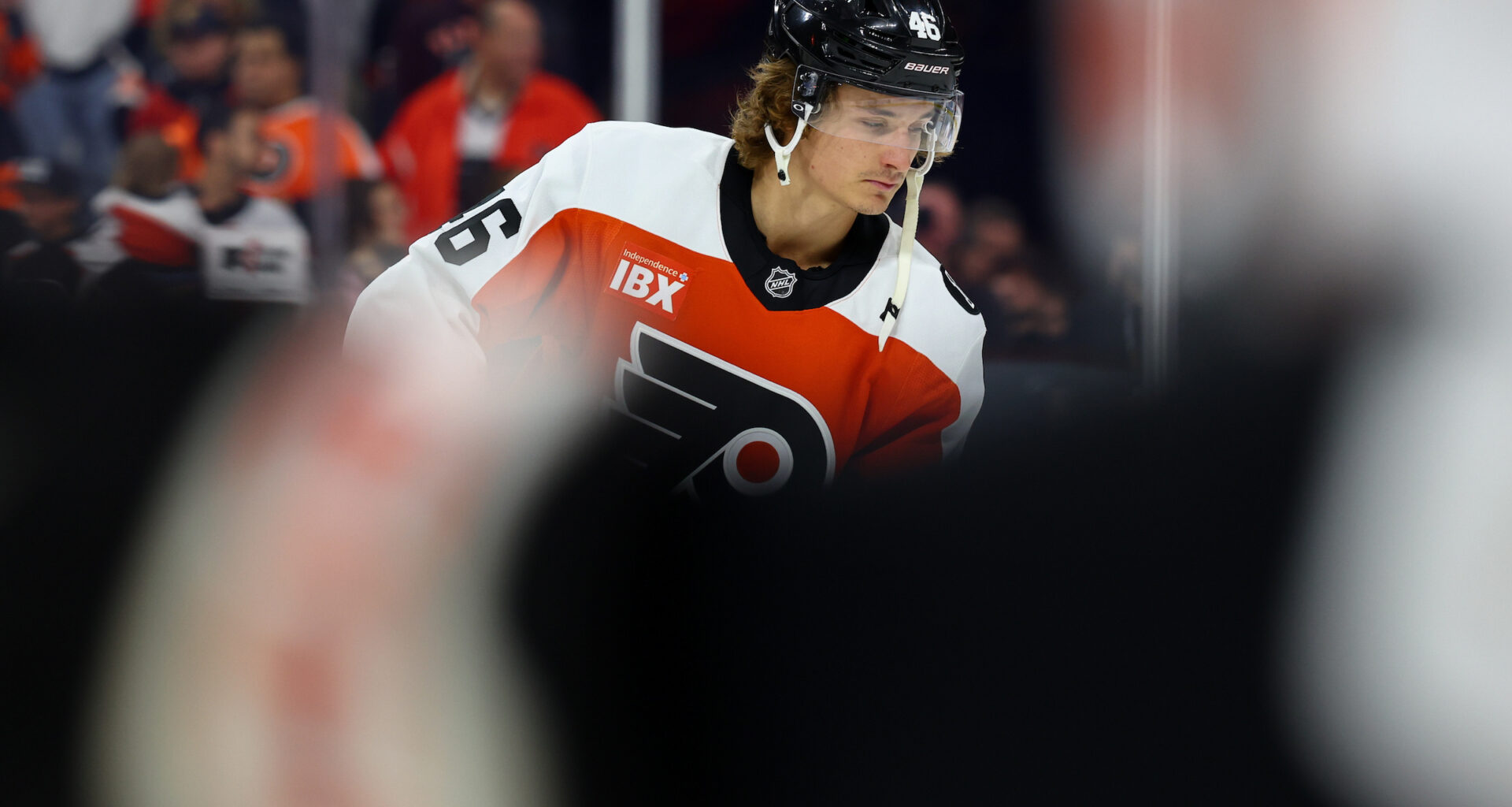 Trevor Zegras reacts to the Flyers’ failed Leo Carlsson offer sheet