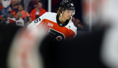 Trevor Zegras reacts to the Flyers’ failed Leo Carlsson offer sheet