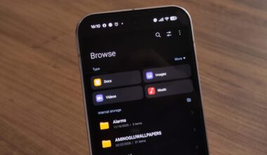 Aplicativo gerenciador de arquivos HyperOS