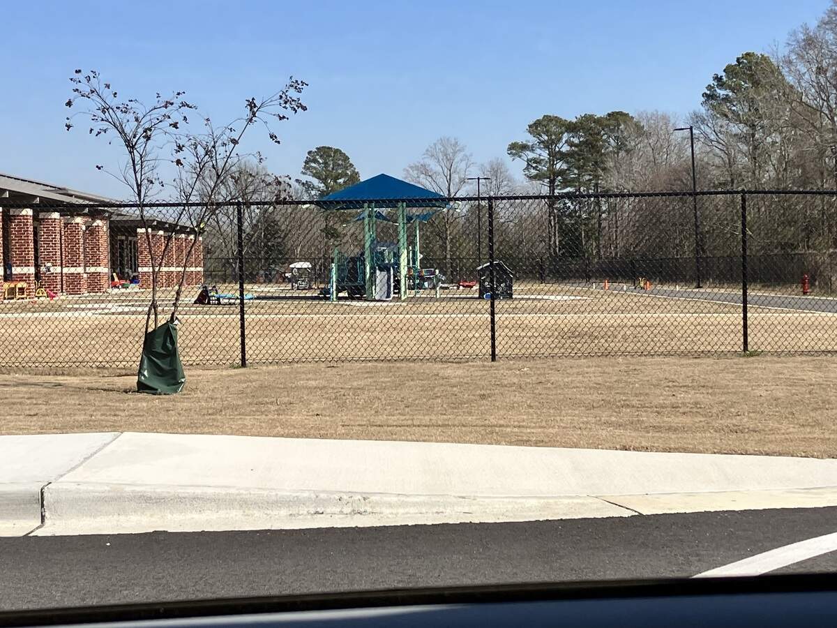 Contamination was found on playgrounds at this elementary school in South Carolina, but state officials have downplayed the health threat. The pollution came from an industry’s sludge that was reportedly spread long ago on land where Black Creek Elementary School was built. This is the school’s playground in Darlington County.