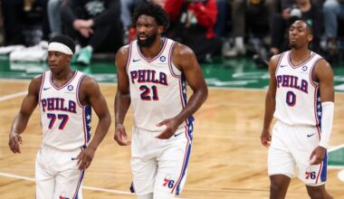 The Sixers' VJ Edgecombe, Joel Embiid and Tyrese Maxey will all have to adjust after adding stars LeBron James and Joel Embiid.
