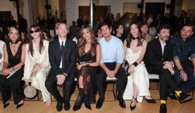 Monica Bellucci, Jessica Alba, Danny Ramirez, Victoria Luengo, Rodrigo Sorogoyen and Luca Marinelli (Photo by Jacopo Raule/Getty Images for Fendi)