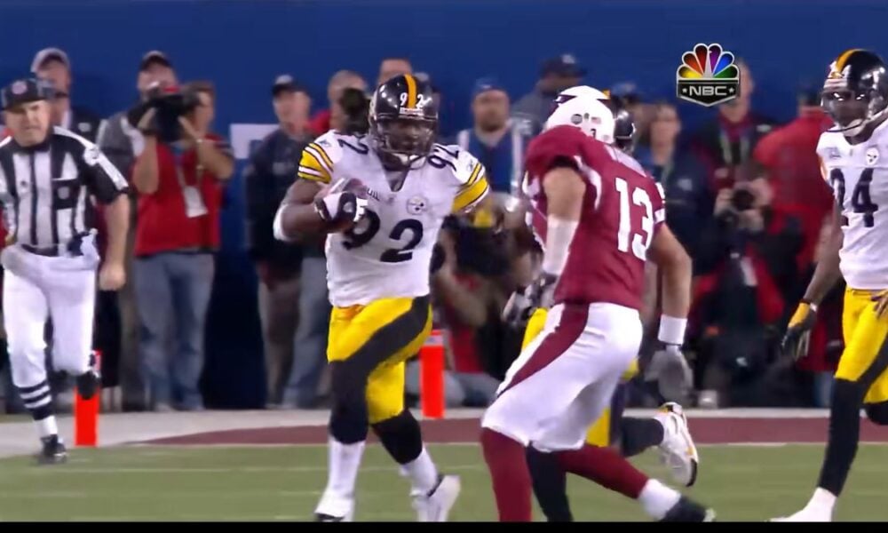 Larry Fitzgerald Says He 'Definitely' Would've Tackled James Harrison In Super Bowl If Not For Arizona Teammate