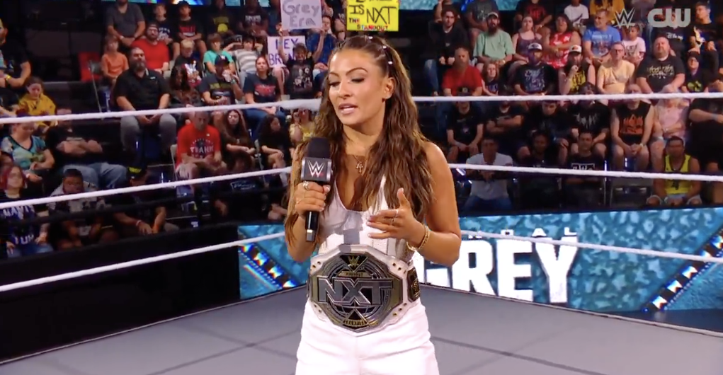 The new NXT women’s champion is a work in progress