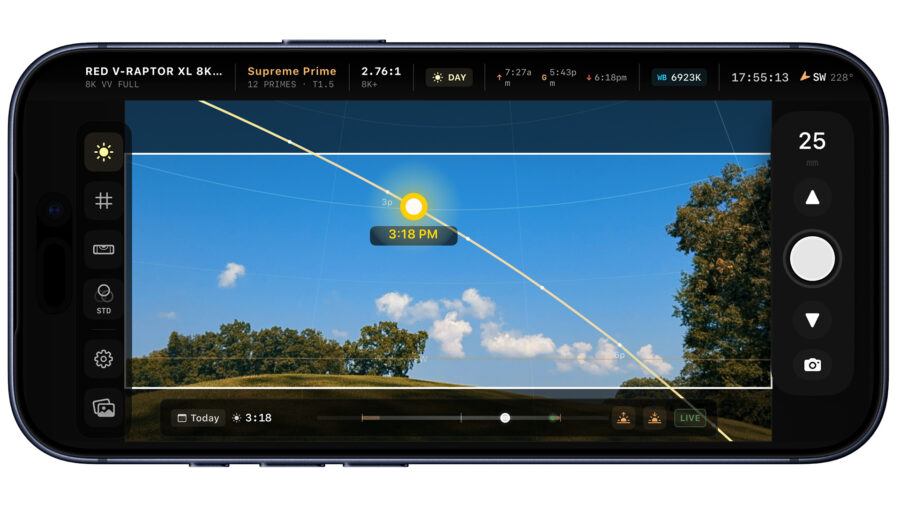 LIGHTFRAMER PRO sun tracker settings