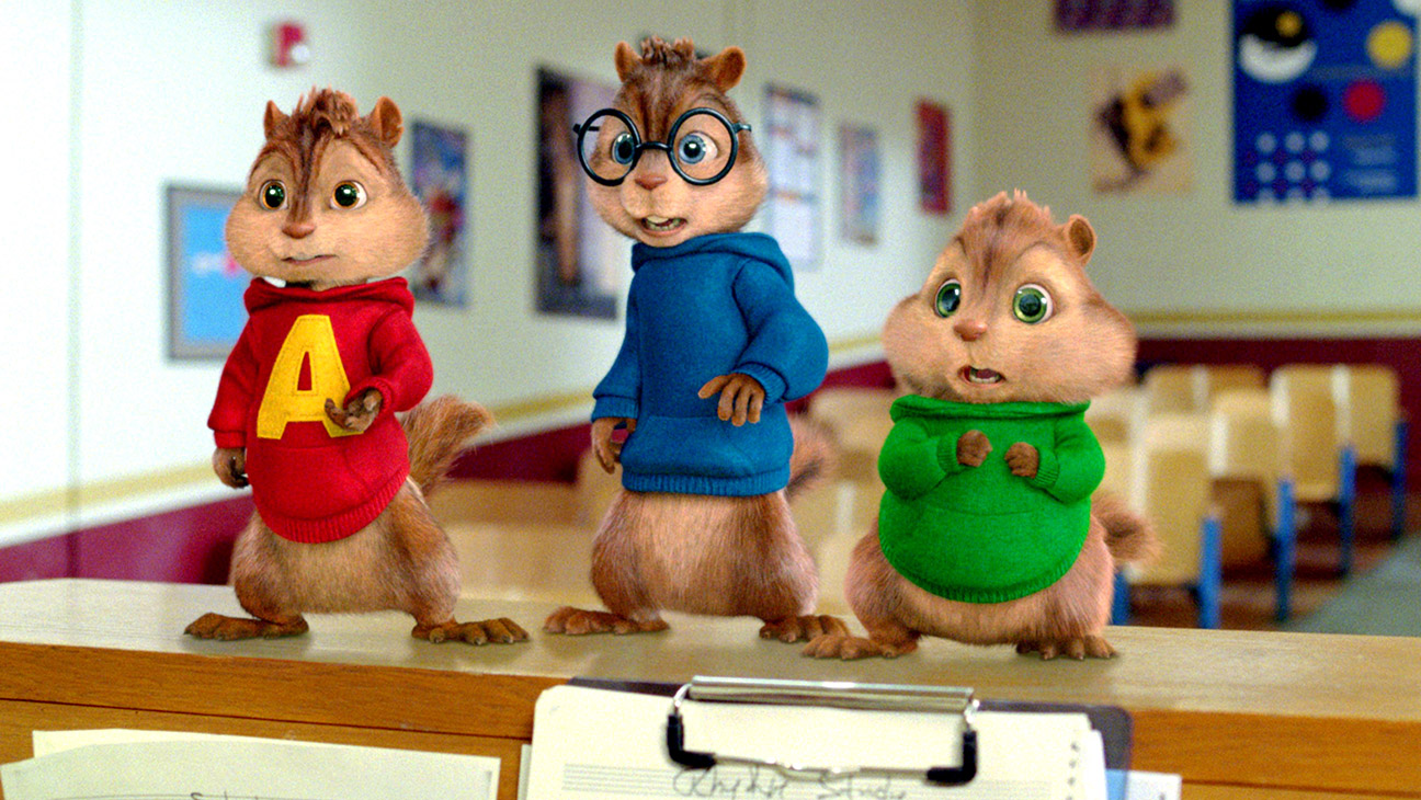 Alvin and the Chipmunks: The Squeakquel, from left: Alvin (voice: Justin Long), Simon (voice: Matthew Gray Gubler), Theodore (voice: Jesse McCartney), 2009.
