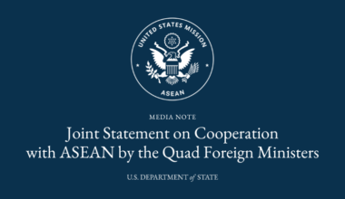 Joint Statement on Cooperation with ASEAN by the Quad Foreign Ministers
