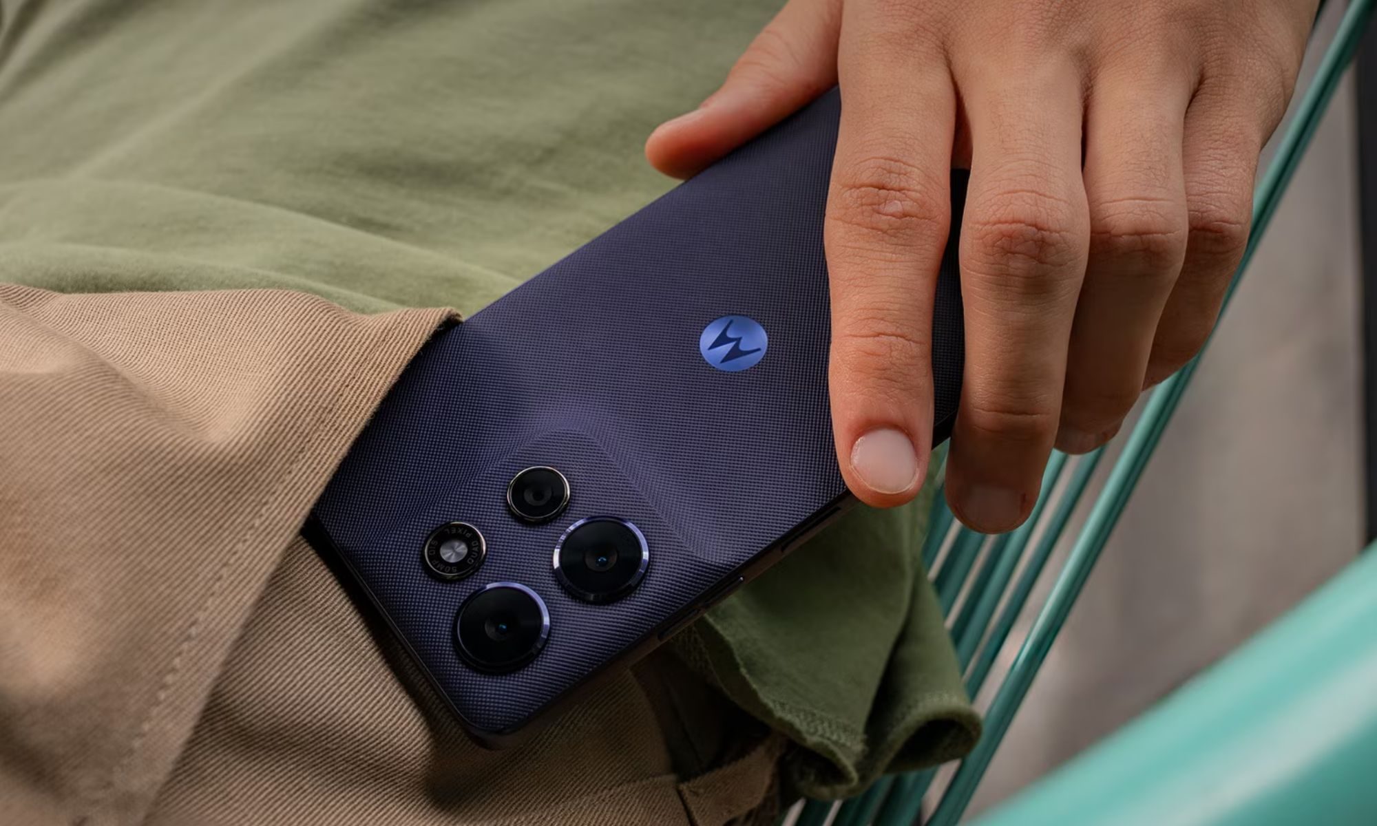 Person putting the Moto G Power 2026 in their pocket