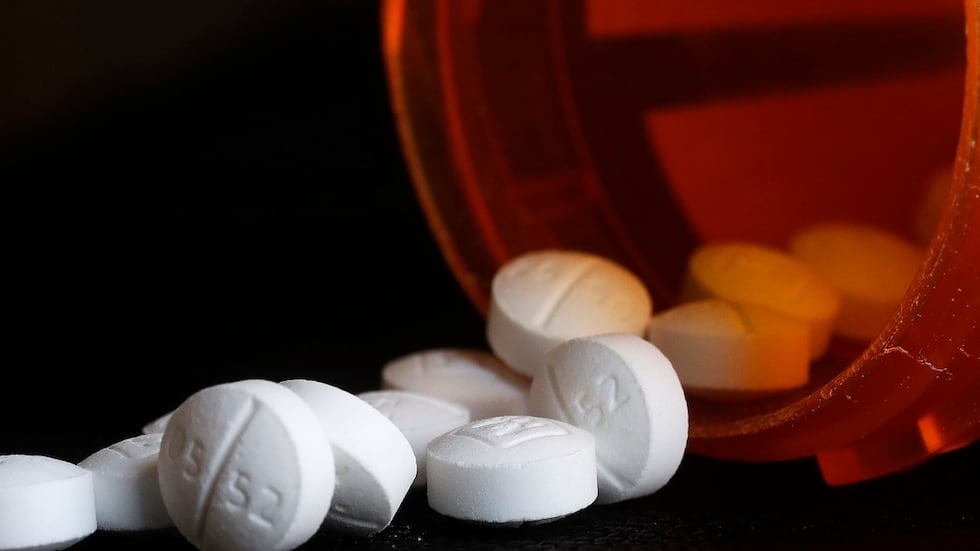 FILE — an arrangement of Oxycodone pills 
