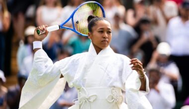 For Naomi Osaka’s latest Grand Slam fashion statement, Wimbledon white was no limit