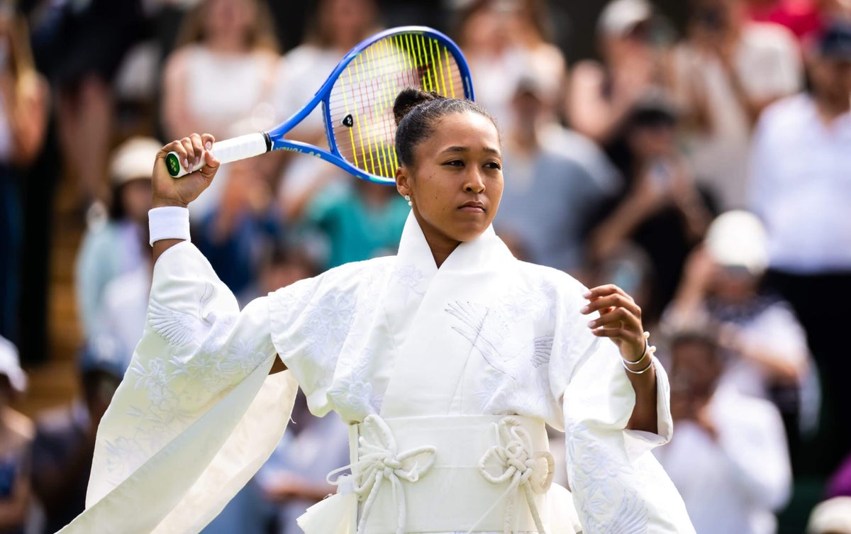For Naomi Osaka’s latest Grand Slam fashion statement, Wimbledon white was no limit