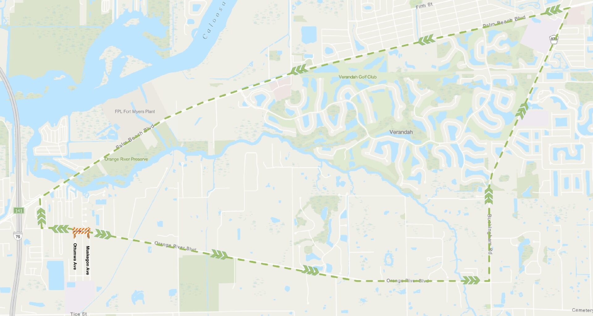 Motorists are advised to use Orange River Boulevard detour during temporary overnight closure